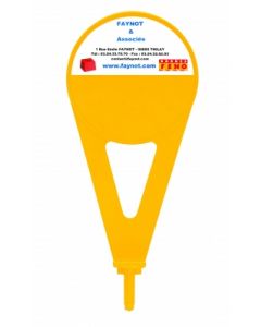 Repère de lotissement  jaune m